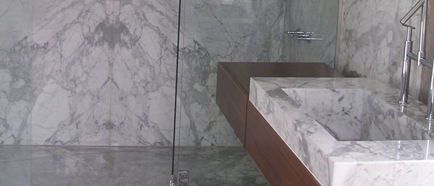 baños con marmol, baños con silestone